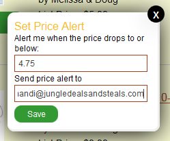 Jungle Deals & Steals Search Alert