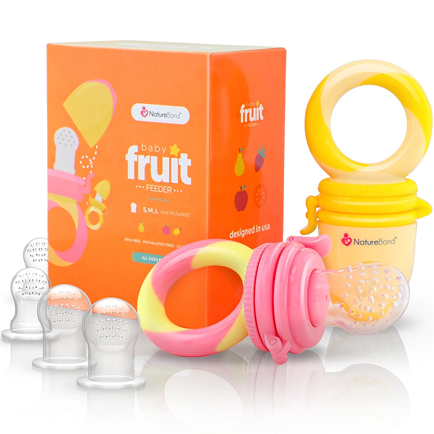 Pacifier feeder silicone fruit larger